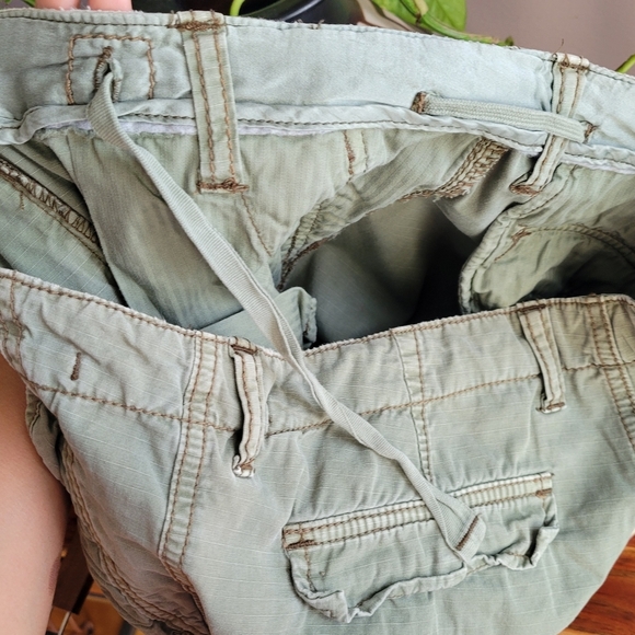 VINTAGE Ralph Lauren Pants Womens 6 Light Green Boot Flare Military Baker Hiking - Picture 10 of 10